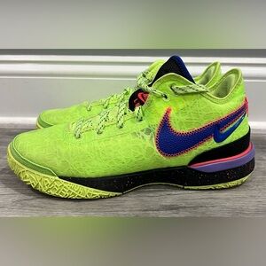 Mens Nike LeBron Zoom Nxxt Gen Ghost Green/Racer Blue Basketball Sneaker